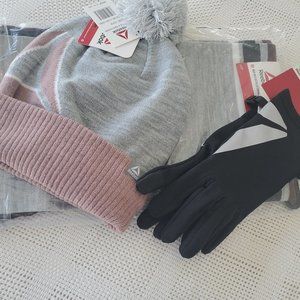 Reebock Logo winter bundle of 3 - scarf, hat & gloves
